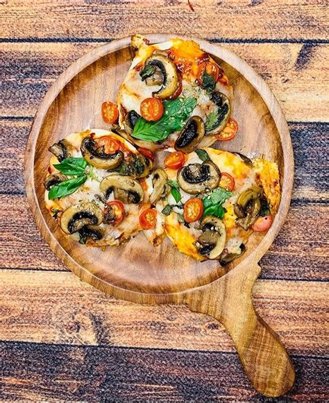 Buy Anaya Afroz ound Pizza Tray - Rectangular Wooden Tray - Great for ...