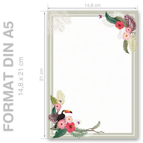 Papelería tienda online | RAMAS DE VERANO | 50 Hojas formato DIN A5