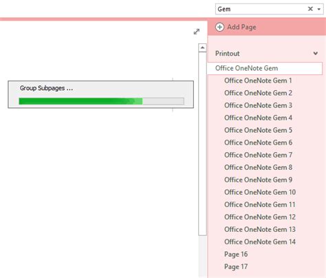 Image result for OneNote Sub Page