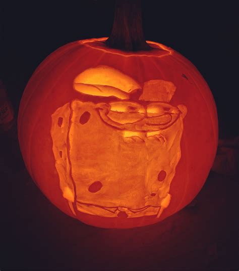 Spongebob Pumpkin Carving | Halloween pumpkin carving stencils, Funny ...