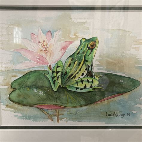 How To Draw A Frog On A Lily Pad