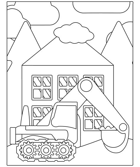 Coloring Pages Construction Site