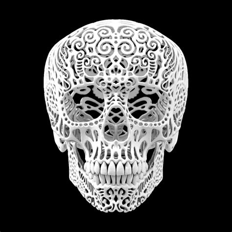 This 3D Printed Skull Will Rock You. Crania Anatomica Filigre by Joshua ...