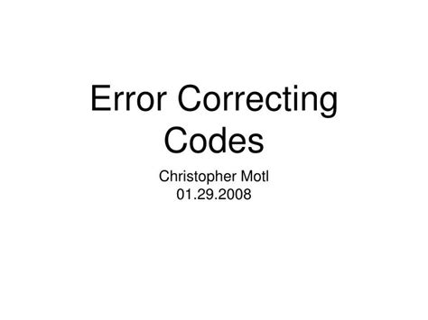 Error-Correcting Code Definition 的图像结果