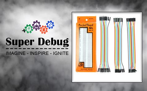 Super Debug Breadboard 840 pin with 60 pcs Jumper wire Set (20PCS ...