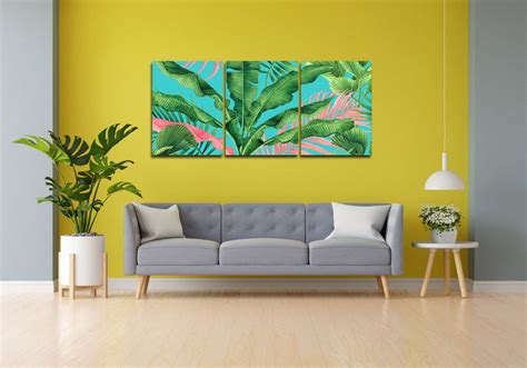 Banana eaf Wall art. Set Of 3 – Myindianthings