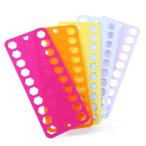 5 Color Plastic Floss Bobbin, Plastic Sewing Thread Winding Plate Board ...