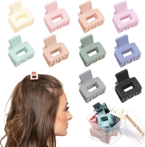 Amazon.com: Small Claw Hair Clips for Women Girls - Mini Hair Clips ...