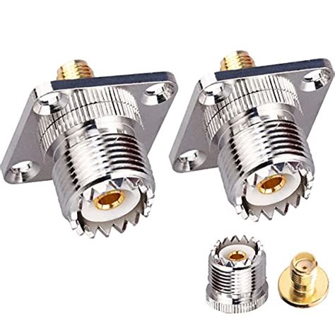 RF SIGNAL SMA Female to UHF Female Jack Panel Chassis Mount RF Coax ...