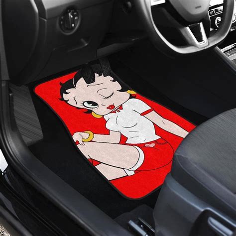 Betty Boop Car Floor Mats – Betty Boop Eyes Charm Red theme Car Floor ...