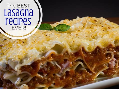 Delicious Lasagna Recipes   The BEST Lasagna Recipes that  