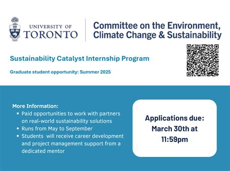 UofT Sustainability Catalyst Internship - Collaborative Centre for Climate, Health & Sustainable ...