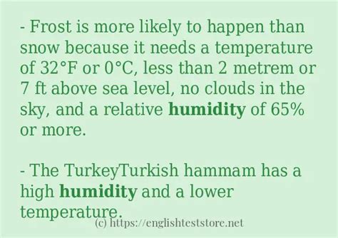 Image result for Humidity Example
