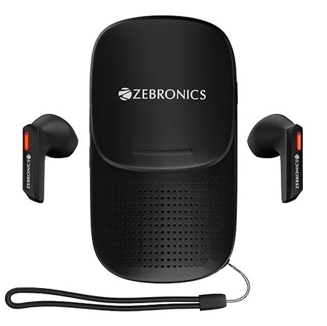 ZEBRONICS Sound Bomb X1 3-in-1 Wireless Bluetooth v5.0 In Ear Earbuds ...