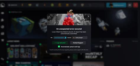 Image result for Lunar Client Authentication Error