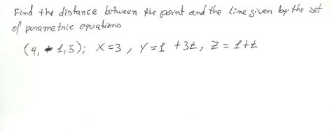 Image result for Distance Between Two Line with Parametric Equation