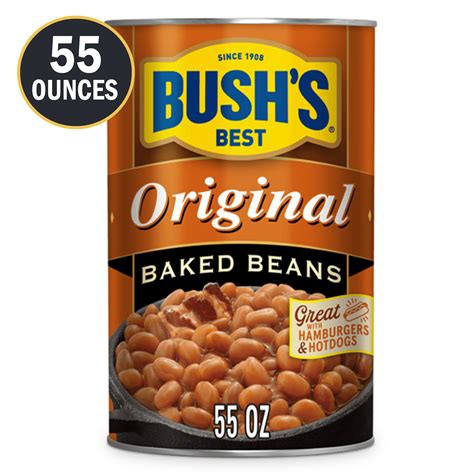 Buy Bush's Original Baked Beans, Canned Beans, 55 oz Can Online at ...