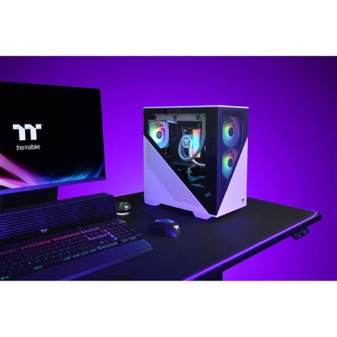 Buy Shop Thermaltake Divider 170 TG Snow ARGB Micro Case (White) at Low ...