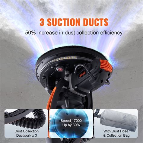 BENTISM Drywall Sander 900W Brush Motor 800-1800RPM India | Ubuy