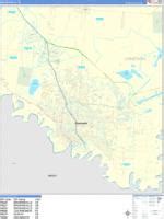Brownsville Texas Zip Code Wall Map (Red Line Style) by MarketMAPS ...