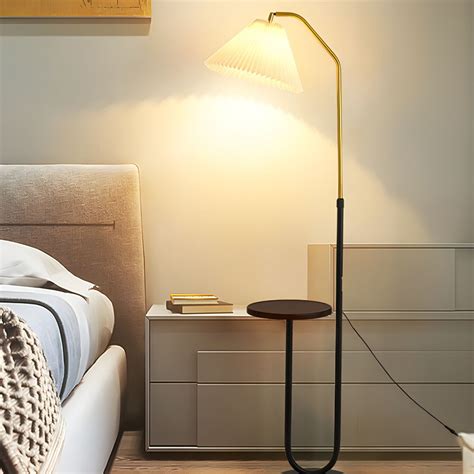 Nordic Floor Lamp Minimalist Fabric Shade Floor Standing Light for ...