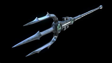 OBJ file Poseidon's trident・Design to download and 3D print・Cults