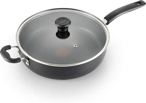 Brandclub - T-fal Specialty Nonstick Saute Pan with Glass Lid 5 Quart ...