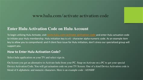 Image result for Hulu Code Setup