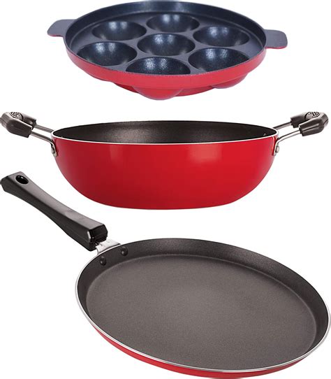 Buy Nirlon Non-Stick 5 Piece Non-Induction Dishwasher Safe Kitchenware ...
