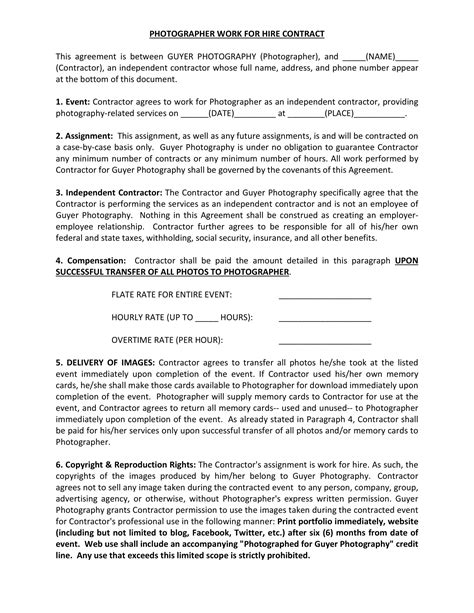 FREE 10+ Hire Agreement Contract Forms in PDF | MS Word