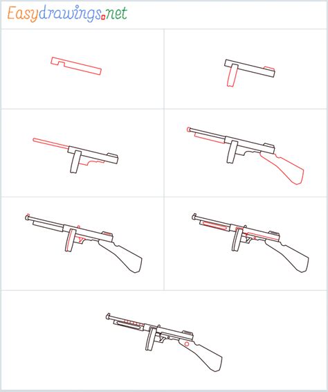 How To Draw A Gun Easy Step By Step at Arthur Poulsen blog