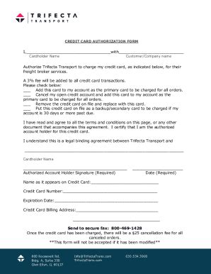 Fillable Online 41 Credit Card Authorization Forms Templates Ready-to ...