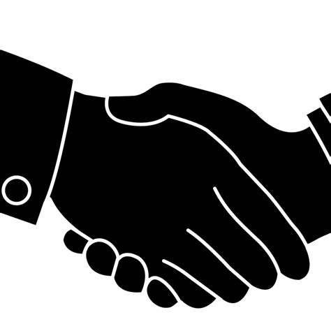 Handshake Computer Icons Clip art - Silhouette png download - 1070*1072 ...