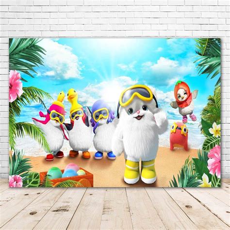 Buy Cartoon Badanamu Backdrop Birthday Party Kids 7x5 Jungle Flower ...