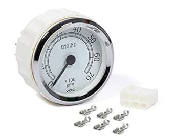 VDO 333707 Cockpit Royale Style Electronic Tachometer Gauge 3 1/8 ...
