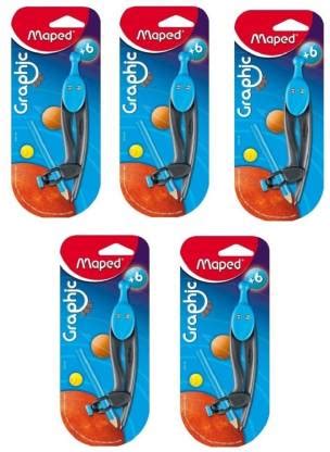 Maped Graphic 360° - with Universal Holder Compass And Pencil-set of 10 ...