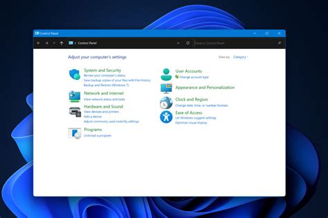 Image result for Accessing Control Panel Windows 11