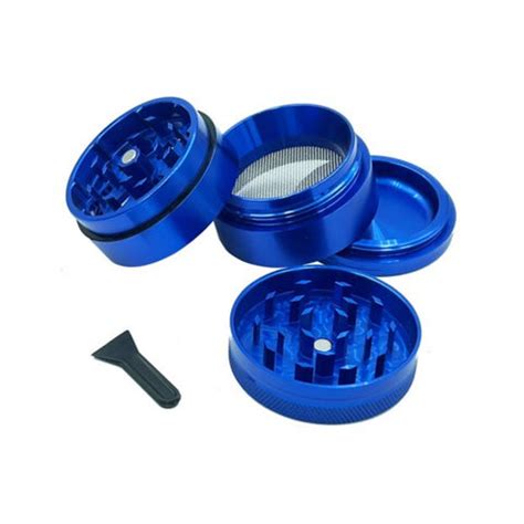 Elements 4 Piece Aluminium Grinder - Blue