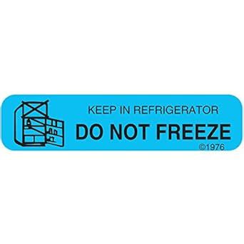 PHARMEX 1-15G Permanent Paper Label,"Dont Freeze Keep", 1 9/16" x 3/8 ...