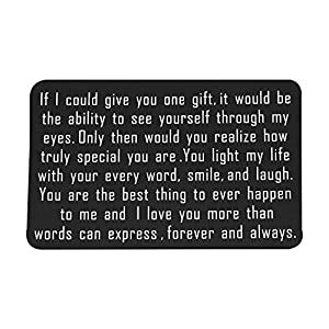 AKTAP Engraved Wallet Insert Boyfriend Birthday Gift Graduation Card ...