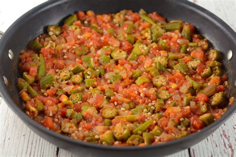 Smothered Okra and Tomatoes Recipe | How to make smothered okra ...