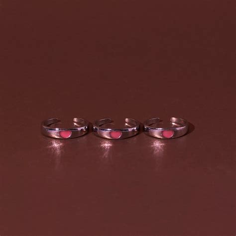 Glow in the Dark Pink Heart Ring | Salty – Salty Accessories