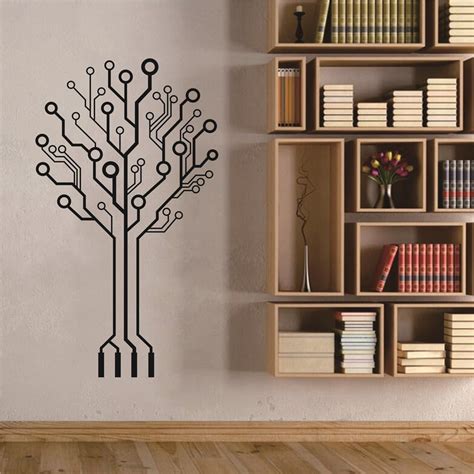 Office Technology Circuit Board Wall Stickers India | Ubuy