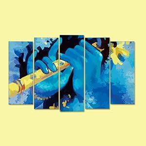 Inephos Vinyl Religious Painting, Multicolour, Krishna Flute, Full ...