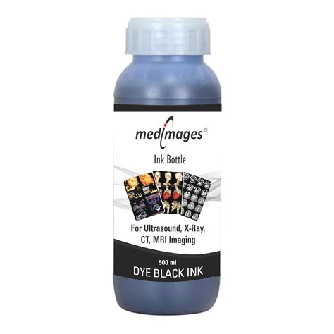 Medimages Black Ink Bottle 500 ML. for Medical Use X-Ray, CT, MRI ...