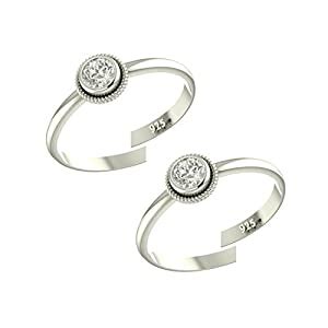 Peenzone 925 Silver Toe Rings (Leg Finger Rings) In Pure 92.5 Sterling ...