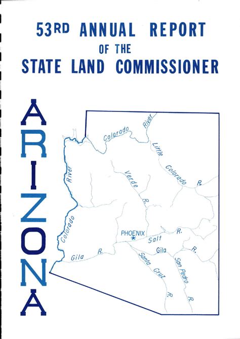 1965 Annual report of the State Land Commissioner | Arizona Memory Project