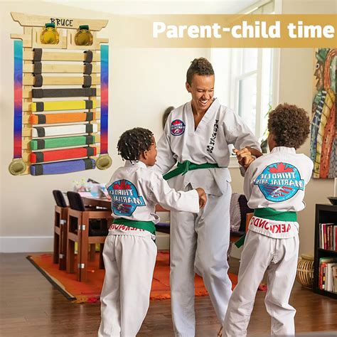 Buy IHEL Karate Belt Display Rack 10 Belt - Taekwondo Belt Display ...