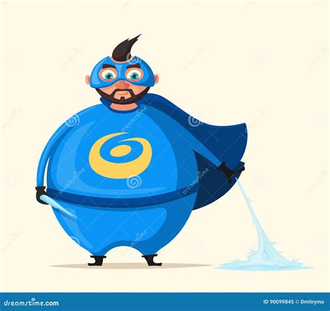 Iceman. Incredible Superhero. Cartoon Vector Illustration ...