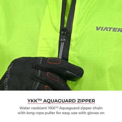 B100 Rain Jacket | Waterproof Motorcycle Rain Protection – ViaTerra Gear